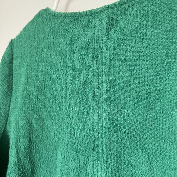 🎉Former HP!🎉 Madewell Texture & Thread Full Sleeve Top Size Medium Green - Picture 9 of 12